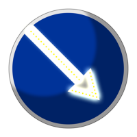 Светодиодный, активный знак 4.2.1, 4.2.2 Д=700мм (на круге)