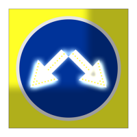 Светодиодный, активный знак 4.2.3 Д=700мм (на щите)