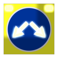 Светодиодный, активный знак 4.2.3 Д=900мм (на щите)
