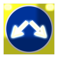 Светодиодный, активный знак 4.2.3 Д=1200мм (на щите)
