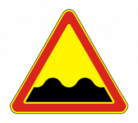 Знак 1.16 Неровная дорога (Временный)