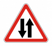 Знак 1.21 Двустороннее движение