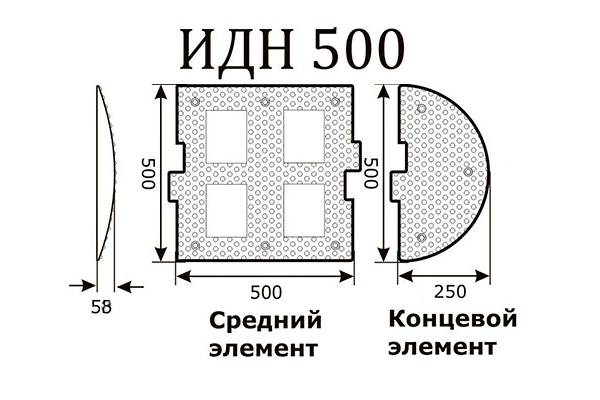 ИДН 500мм, средняя часть ИДН 500мм, средняя часть